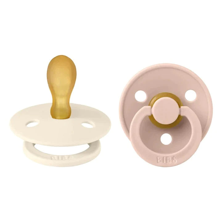 Bibs Pacifier Symmetrical 2 Pack - Ivory/Blush