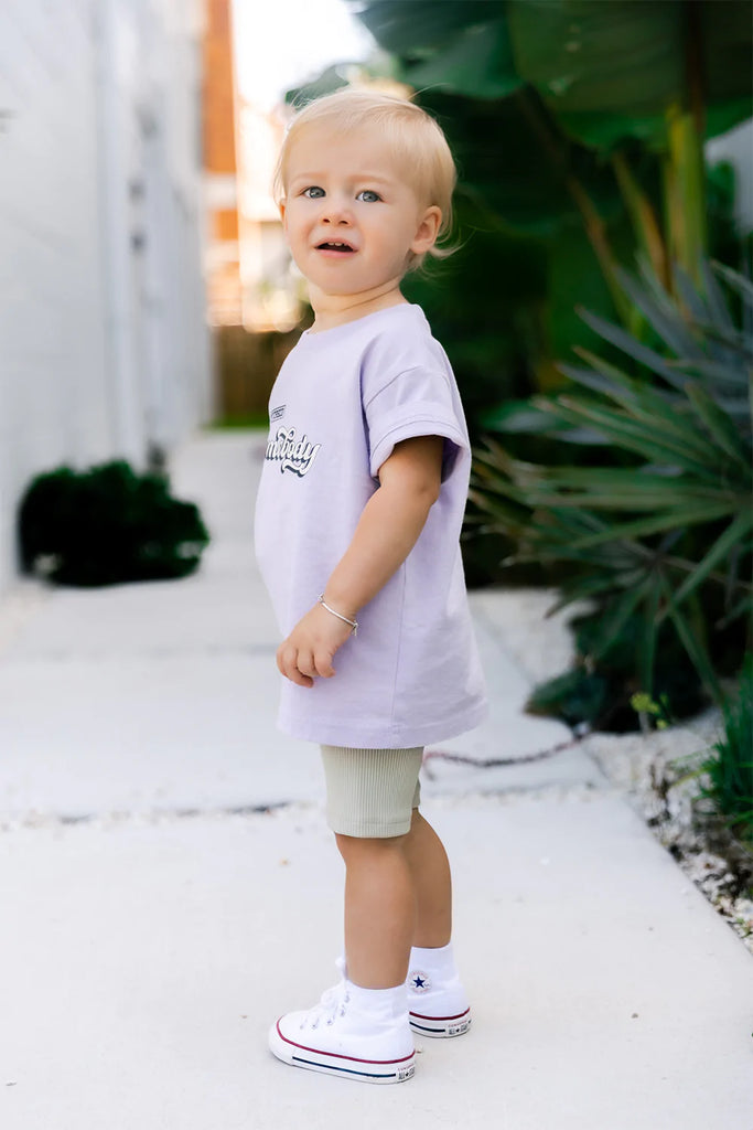 Beau Hudson Oatmeal Rib Bike Shorts - Baby & Kids