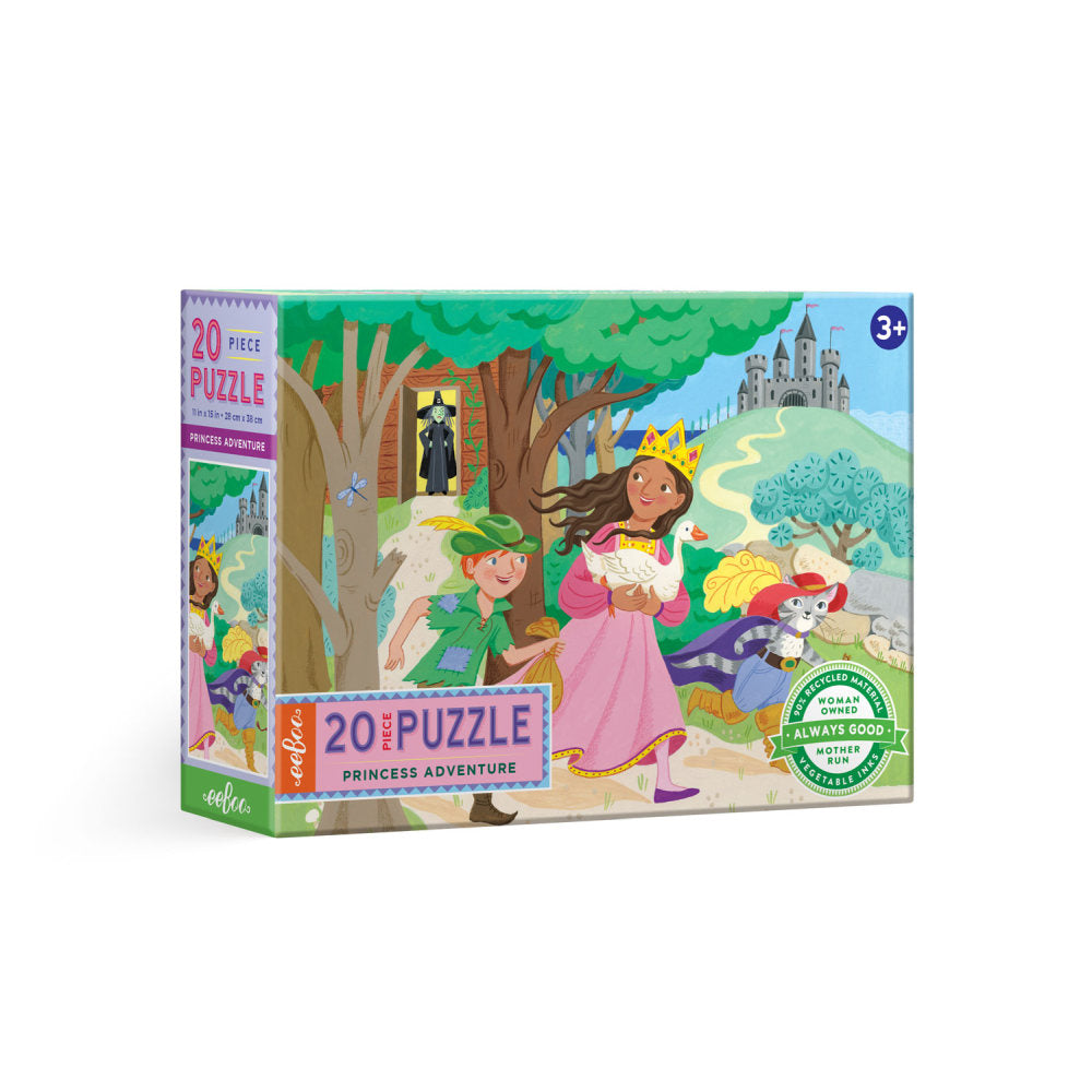 eeBoo 20 Pc Puzzle - Princess Adventure