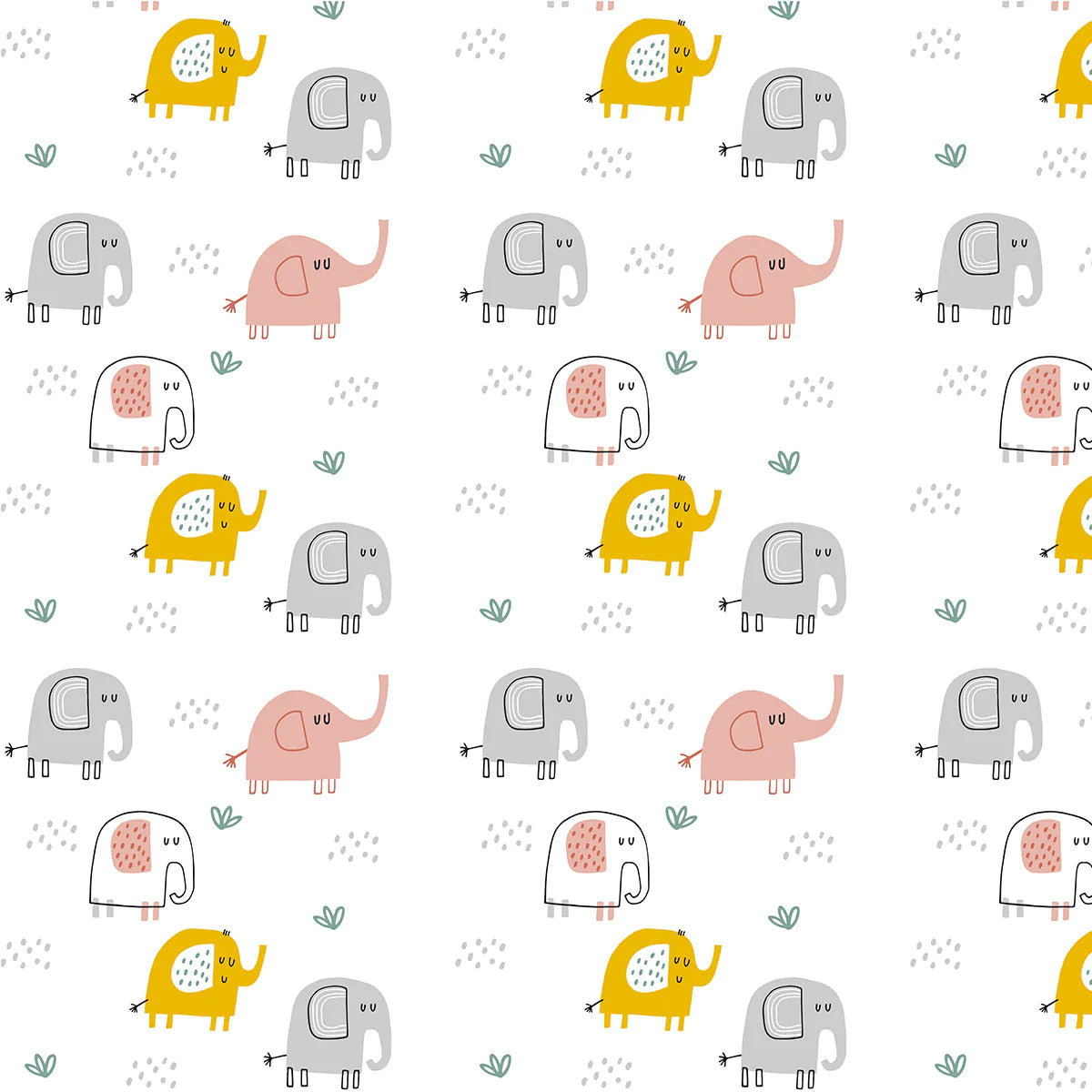 Di Lusso Eddie Elephants Muslin Wrap