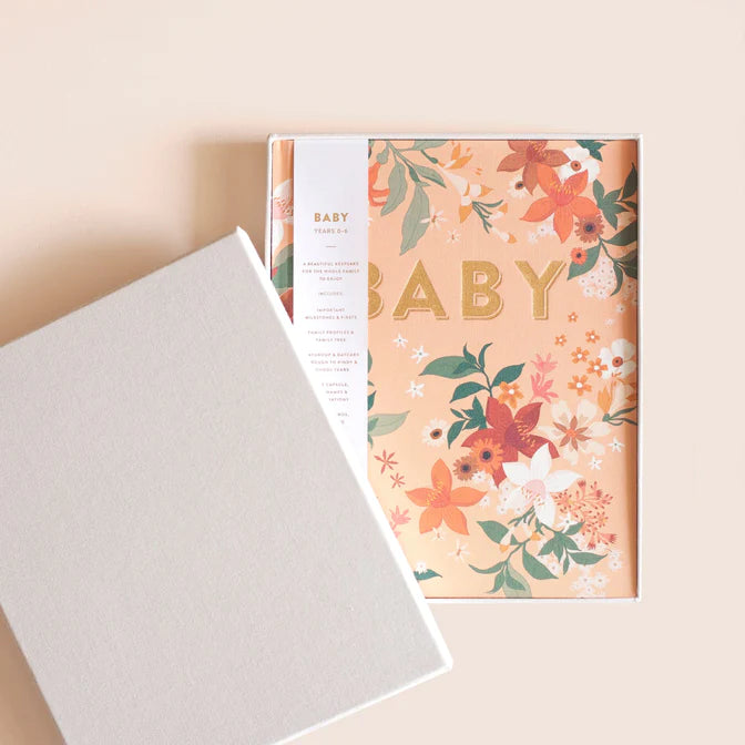 Fox and Fallow Baby Book Boxed - Floral