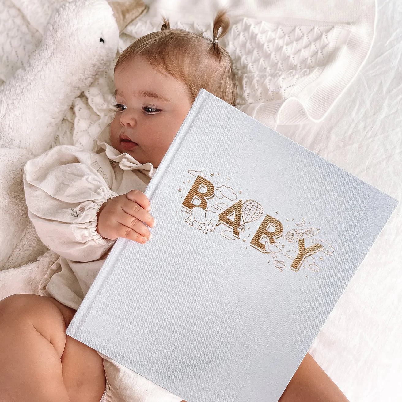 Fox and Fallow Baby Book Boxed - Powder