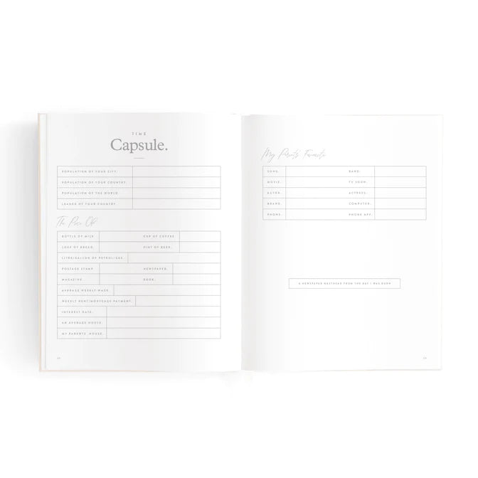 Fox and Fallow Mini Baby Book Boxed - Oatmeal