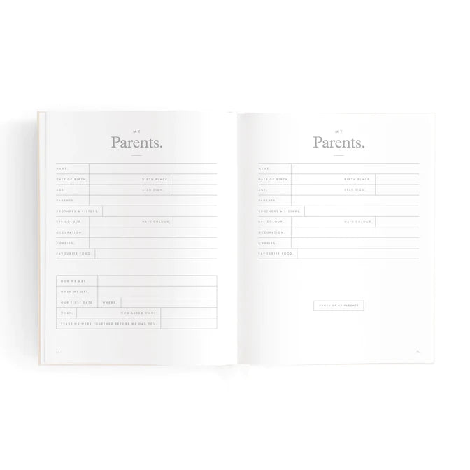 Fox and Fallow Mini Baby Book Boxed - Oatmeal
