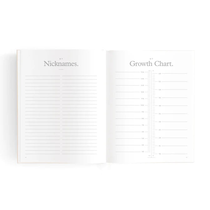 Fox and Fallow Mini Baby Book Boxed - Oatmeal