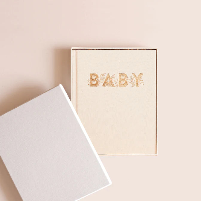 Fox and Fallow Mini Baby Book Boxed - Oatmeal