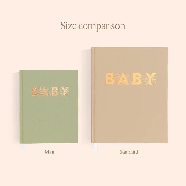 Fox and Fallow Mini Baby Book  - Sage