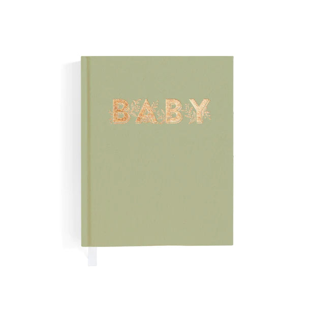 Fox and Fallow Mini Baby Book  - Sage