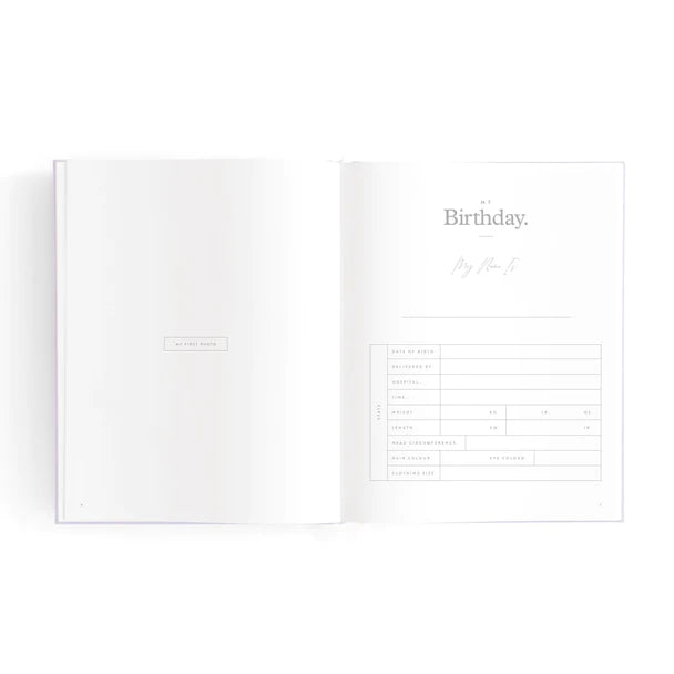 Fox and Fallow Mini Baby Book  - Lilac