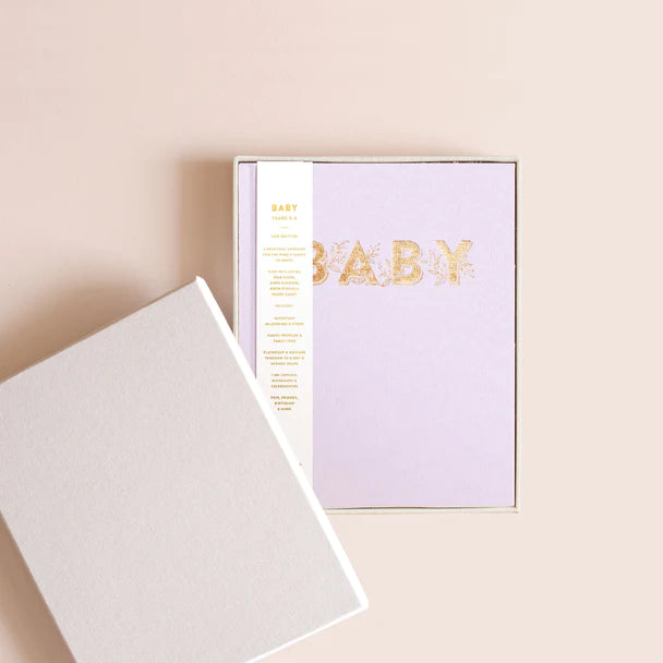 Fox and Fallow Mini Baby Book Boxed - Lilac