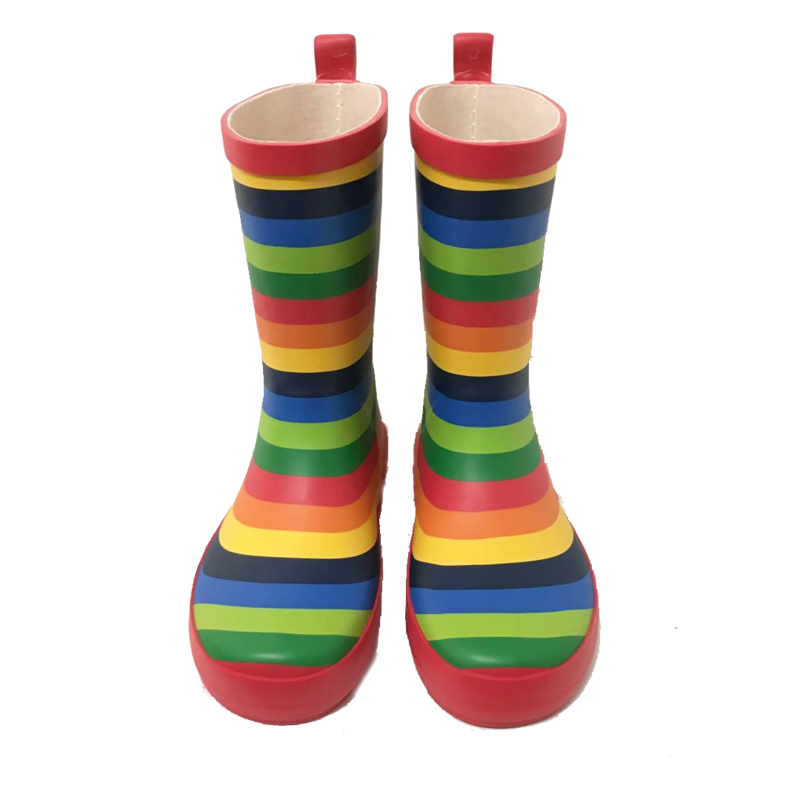 Skeanie Shoes Kids Gumboots Rainbow Stripe