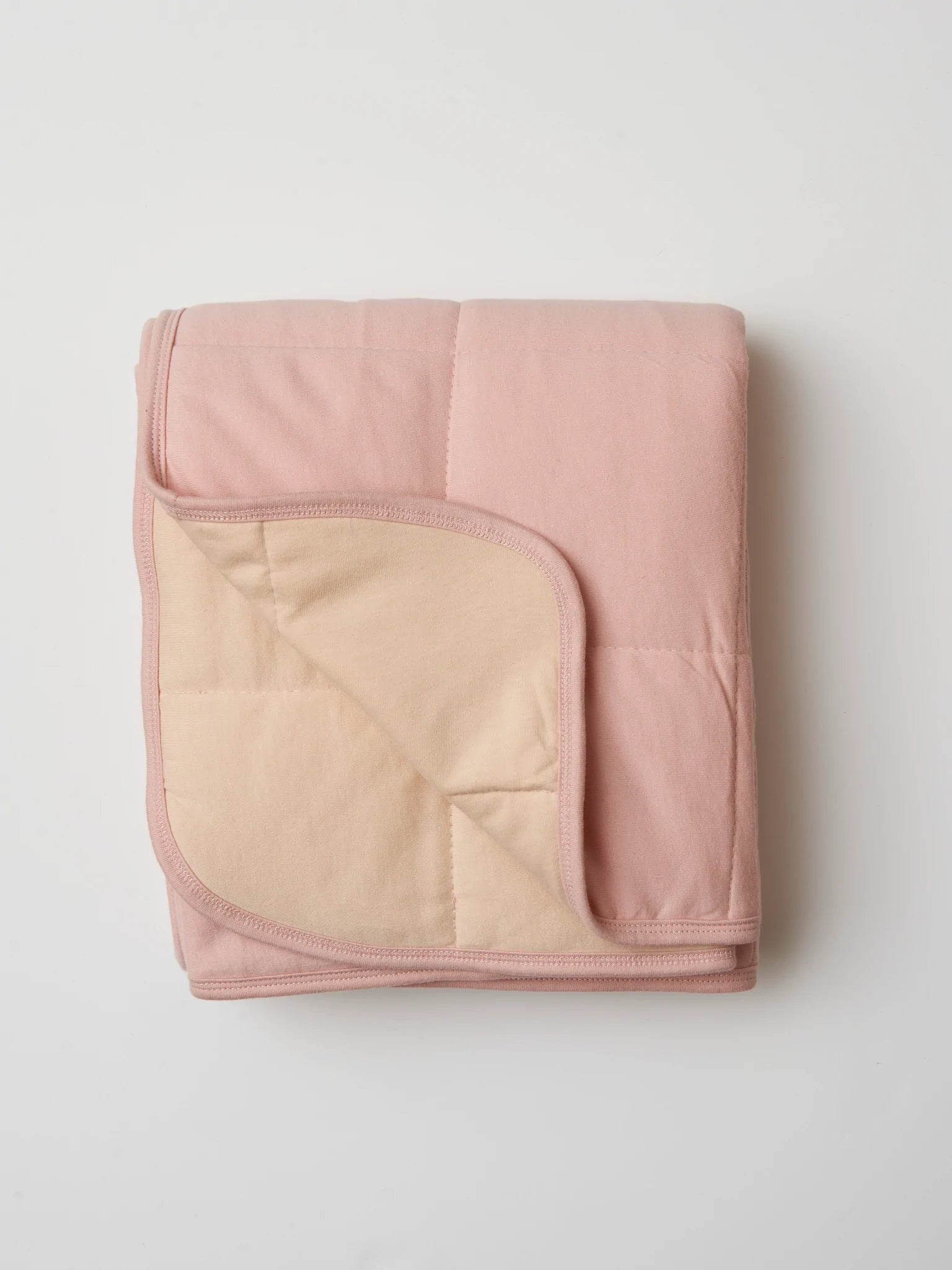 Go To Bed Cot Quilt - Rose And Sand