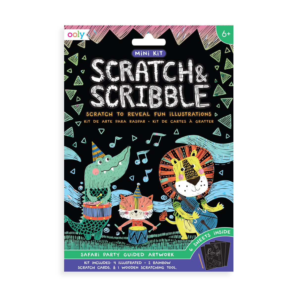 Ooly Scratch & Scribble Mini - Safari