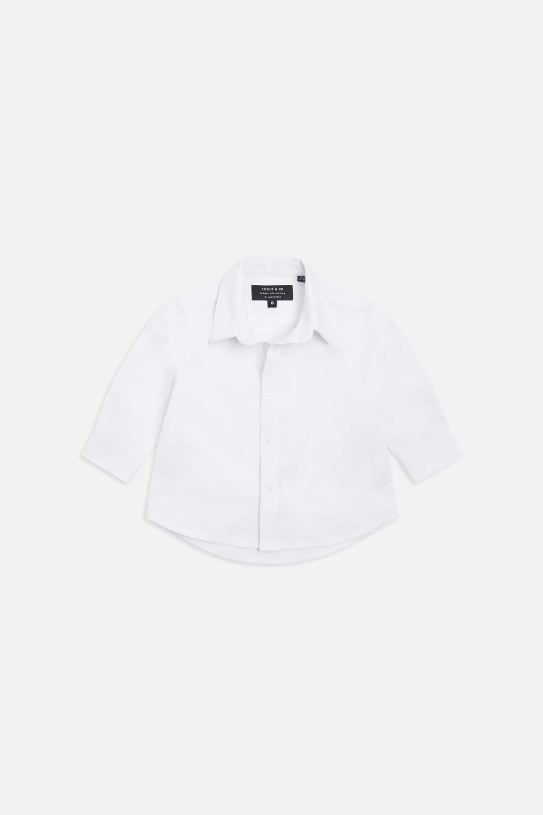 Indie Kids White Core Formal Shirt (000-2 Years)
