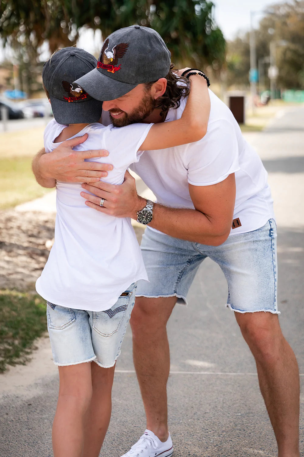 Beau Hudson Blue Denim Jeg Shorts - Baby & Kids