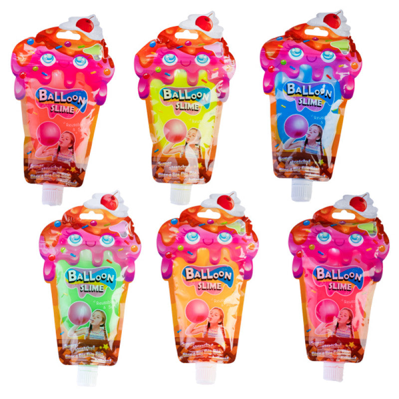 Balloon Slime With Straw