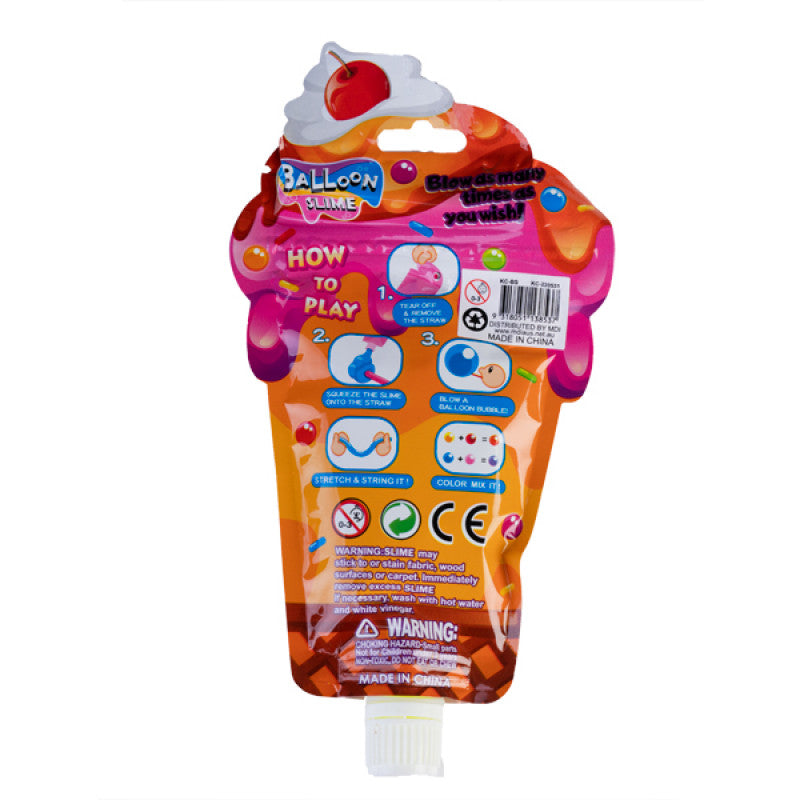 Balloon Slime With Straw