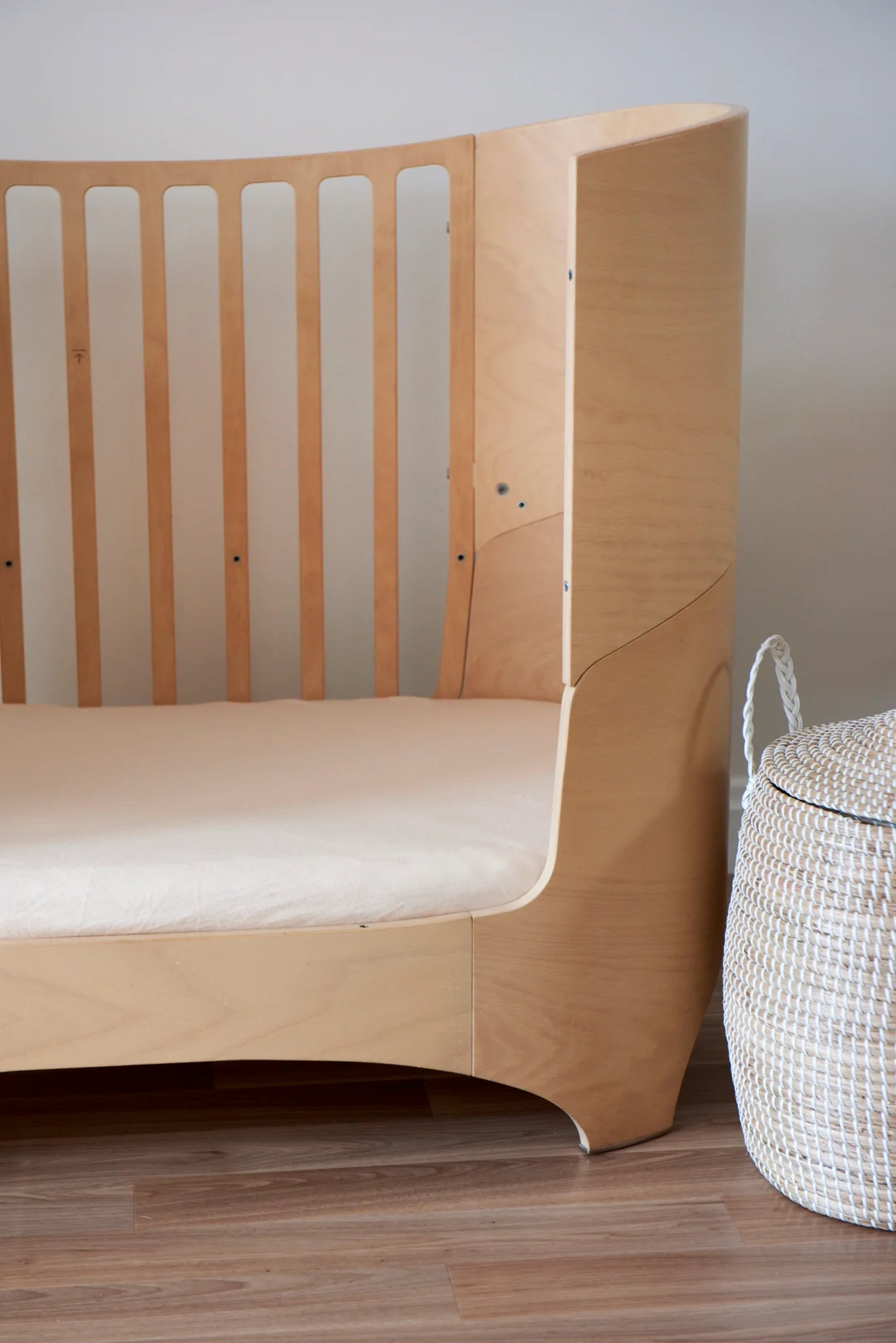 Go To Bed Jersey Cotton Cot Sheet - Sand