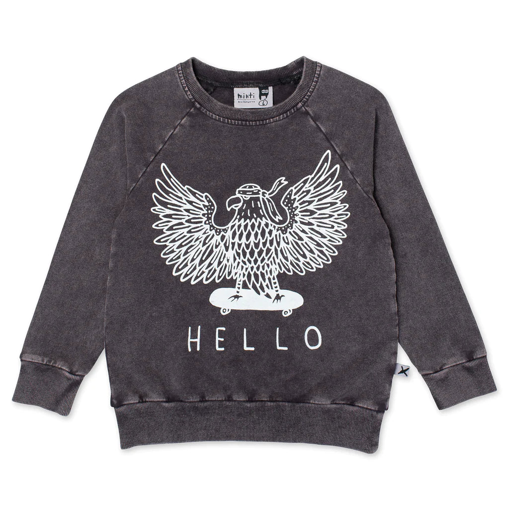 Minti Hello Eagle Crew - Black Wash