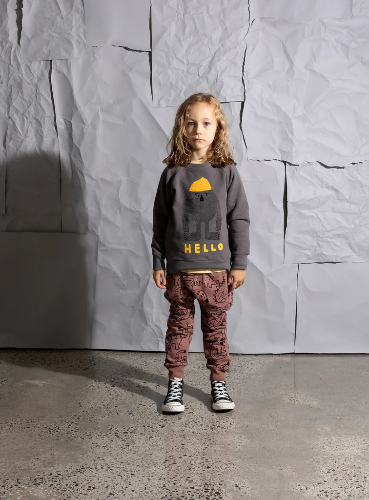 Minti Hello Later Yeti Furry Crew - Dark Grey