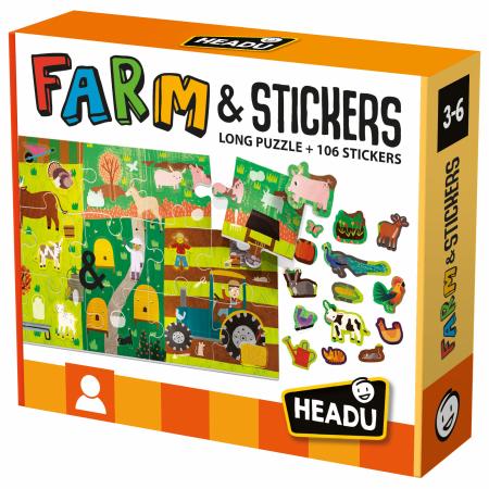 Headu The Farm Puzzle & Stickers