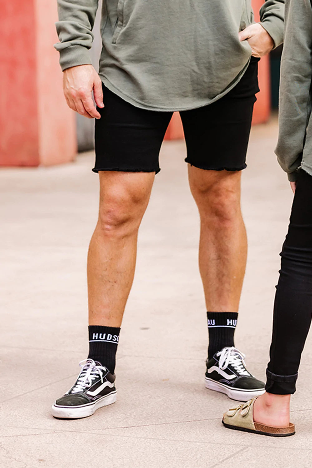 Beau Hudson Black Denim Jean Shorts Mens