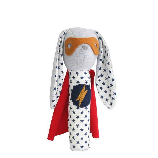 Alimrose Navy Star Hero Bunny Squeaker