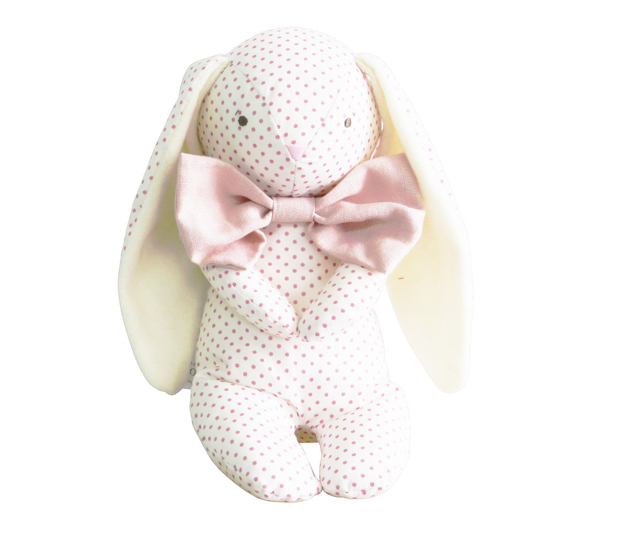 Alimrose Roberta Floppy Bunny - Spot Pink & Bowtie