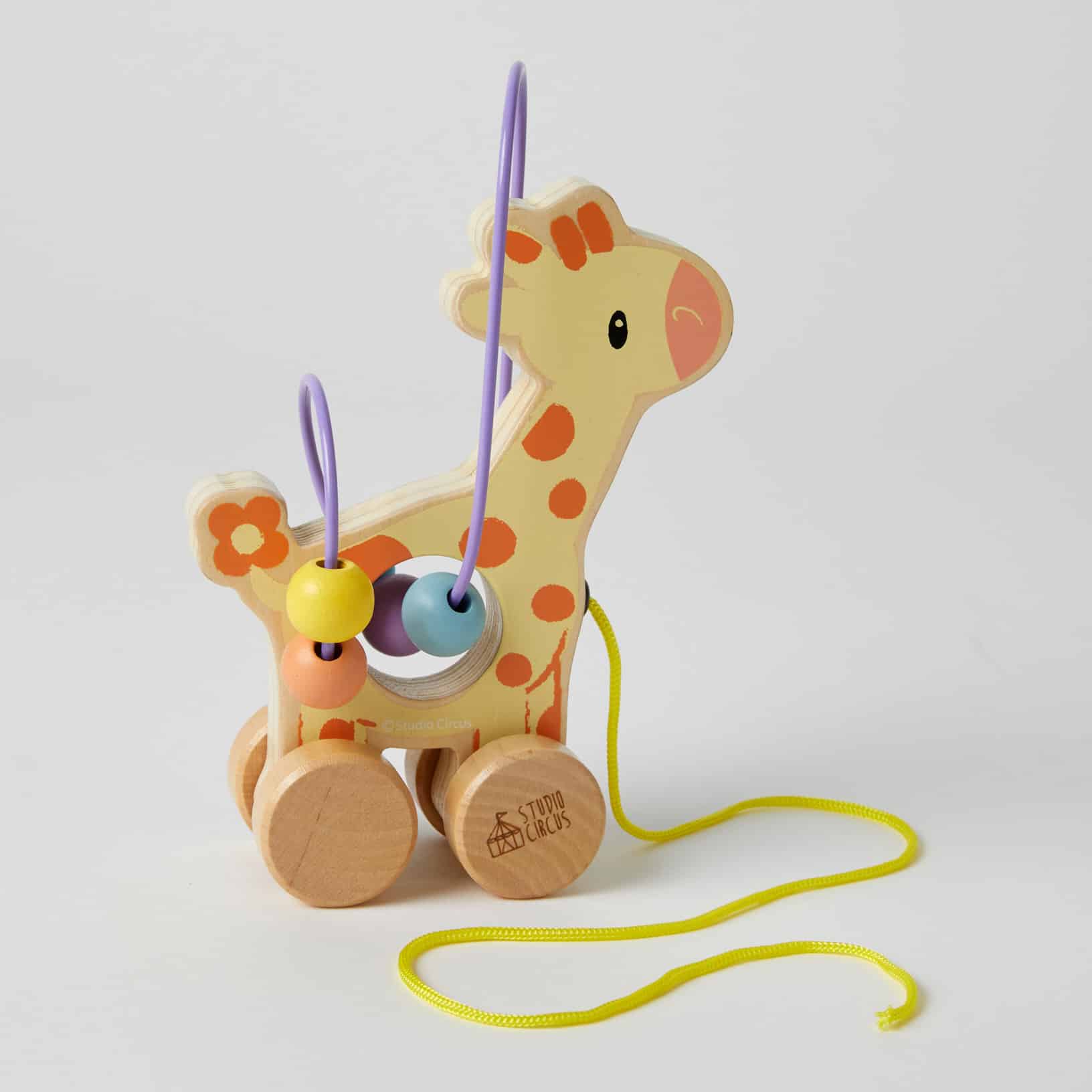 Studio Circus Giraffe Rolling Bead Coaster