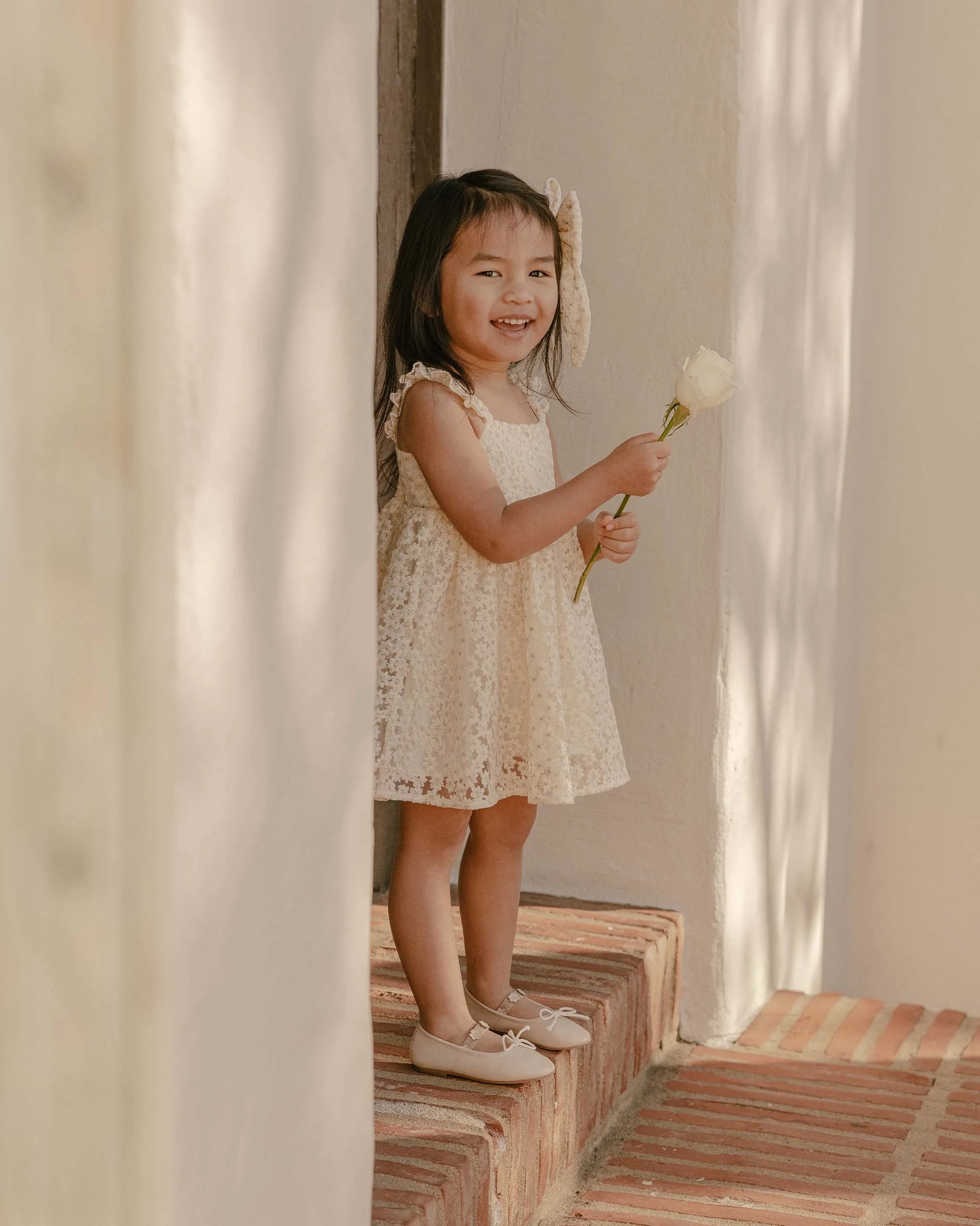 Nora Lee Mara Dress - Ivory Daisy