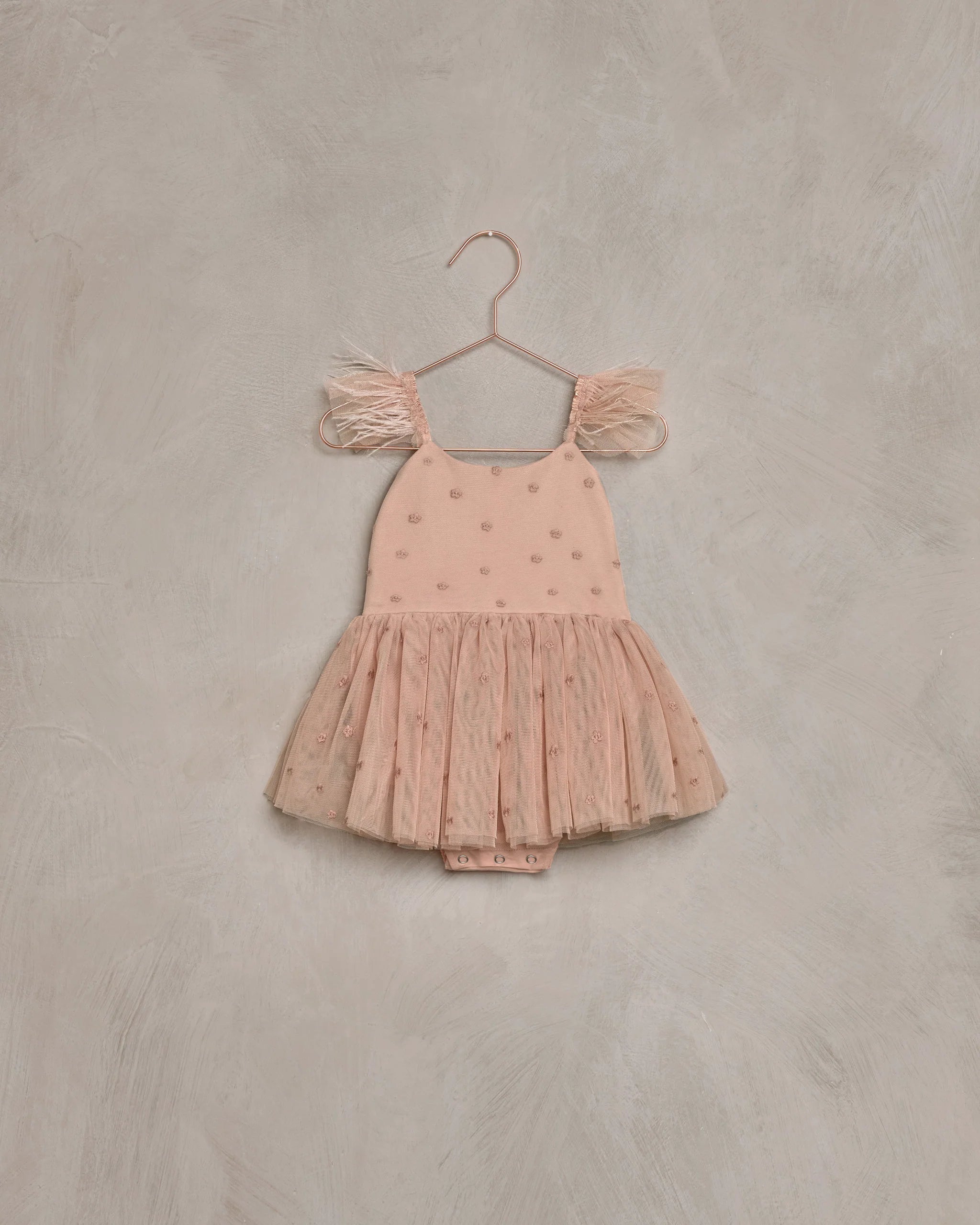 Nora Lee Poppy Tutu Onepiece - Dusty Rose