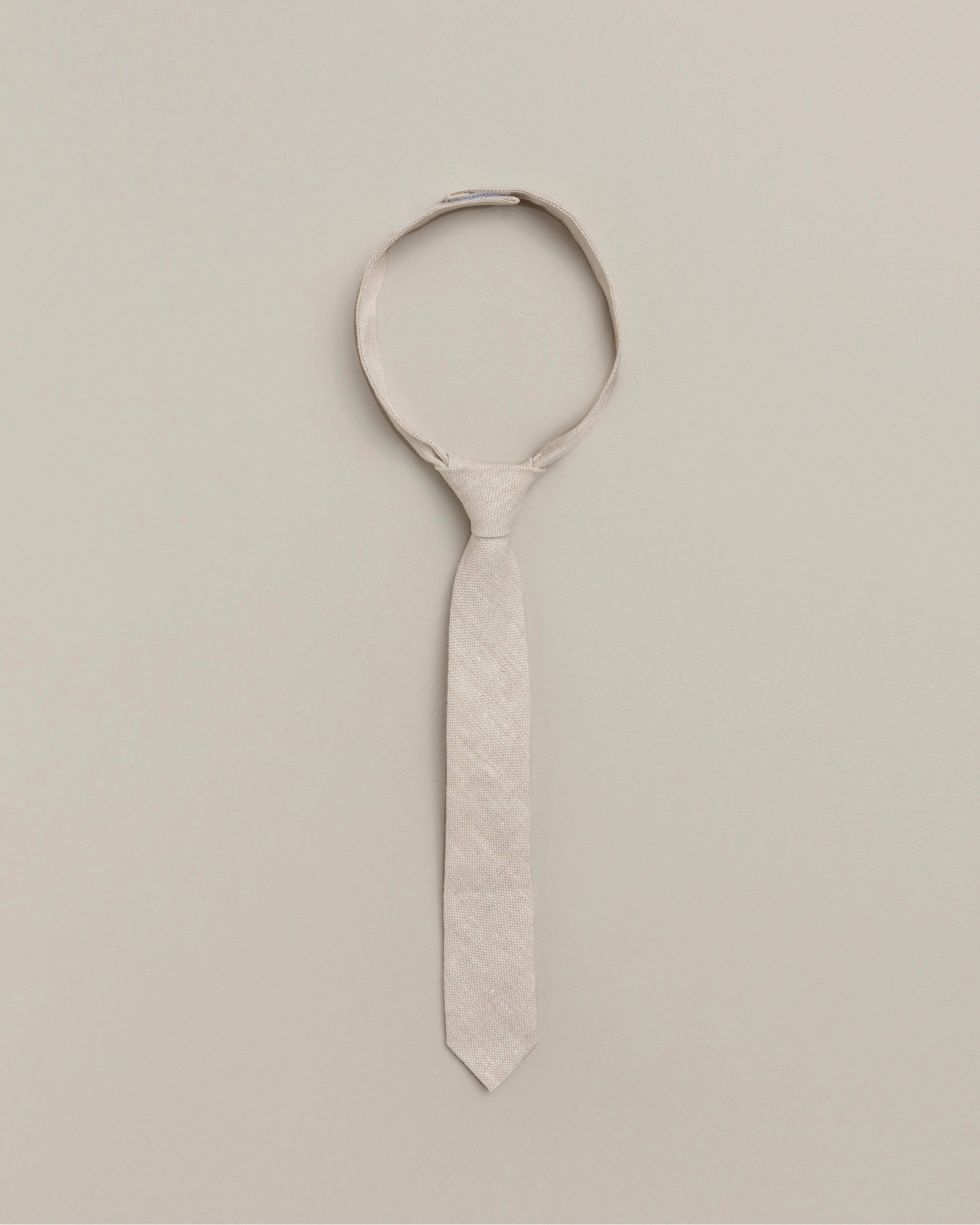 Nora Lee Skinny Tie - Linen