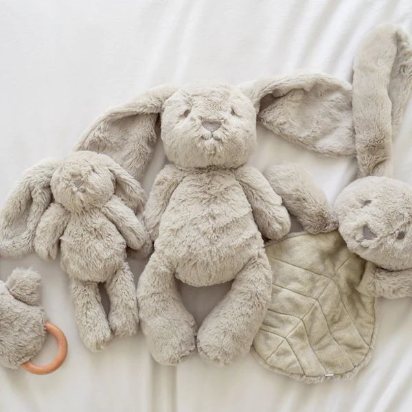 O.B Designs Little Ziggy Bunny Soft Toy - Oatmeal