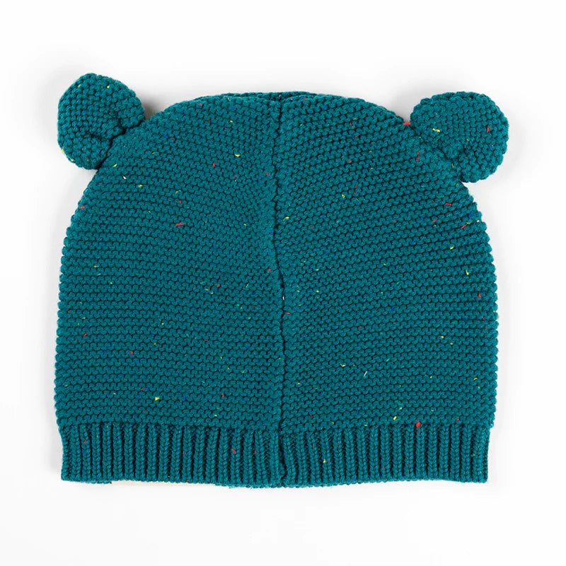 Ponchik Bear Beanie - Jewel Speckle Knit
