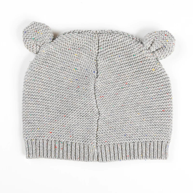 Ponchik Bear Beanie - Koala Speckle Knit