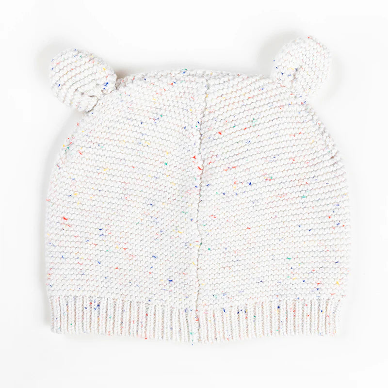 Ponchik Bear Beanie - Stardust Speckle Knit