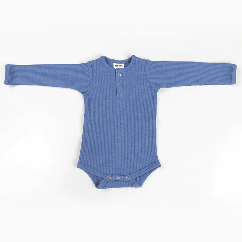 Ponchik Cotton Rib Bodysuit - Ribbon
