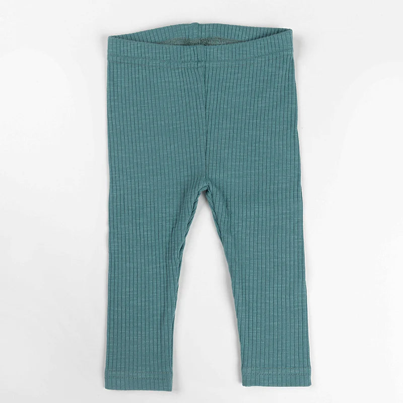 Ponkchik Cotton Rib Leggings - Jewel