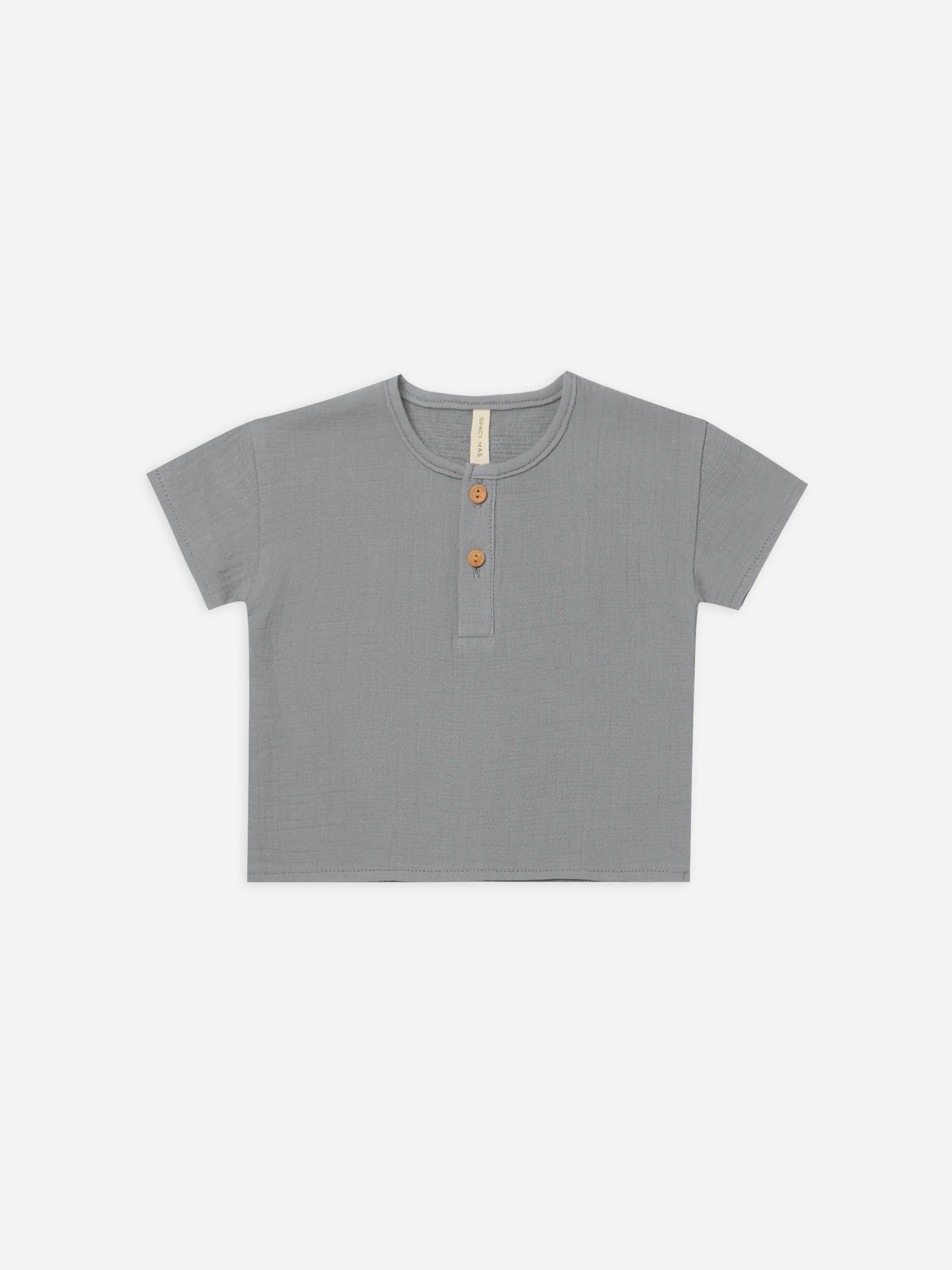 Quincy Mae Henry Top - Washed Indigo