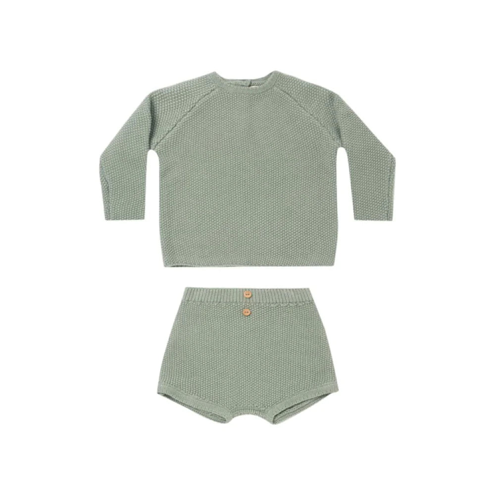 Quincy Mae Summer Knit Set - Spruce