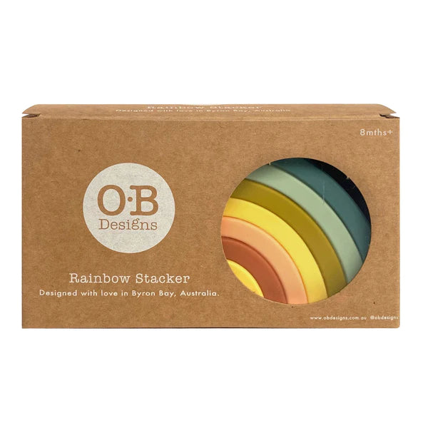 O.B Designs Blueberry Silicone Rainbow Stacker