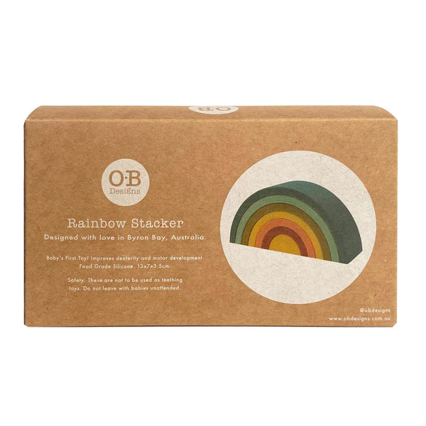 O.B Designs Blueberry Silicone Rainbow Stacker