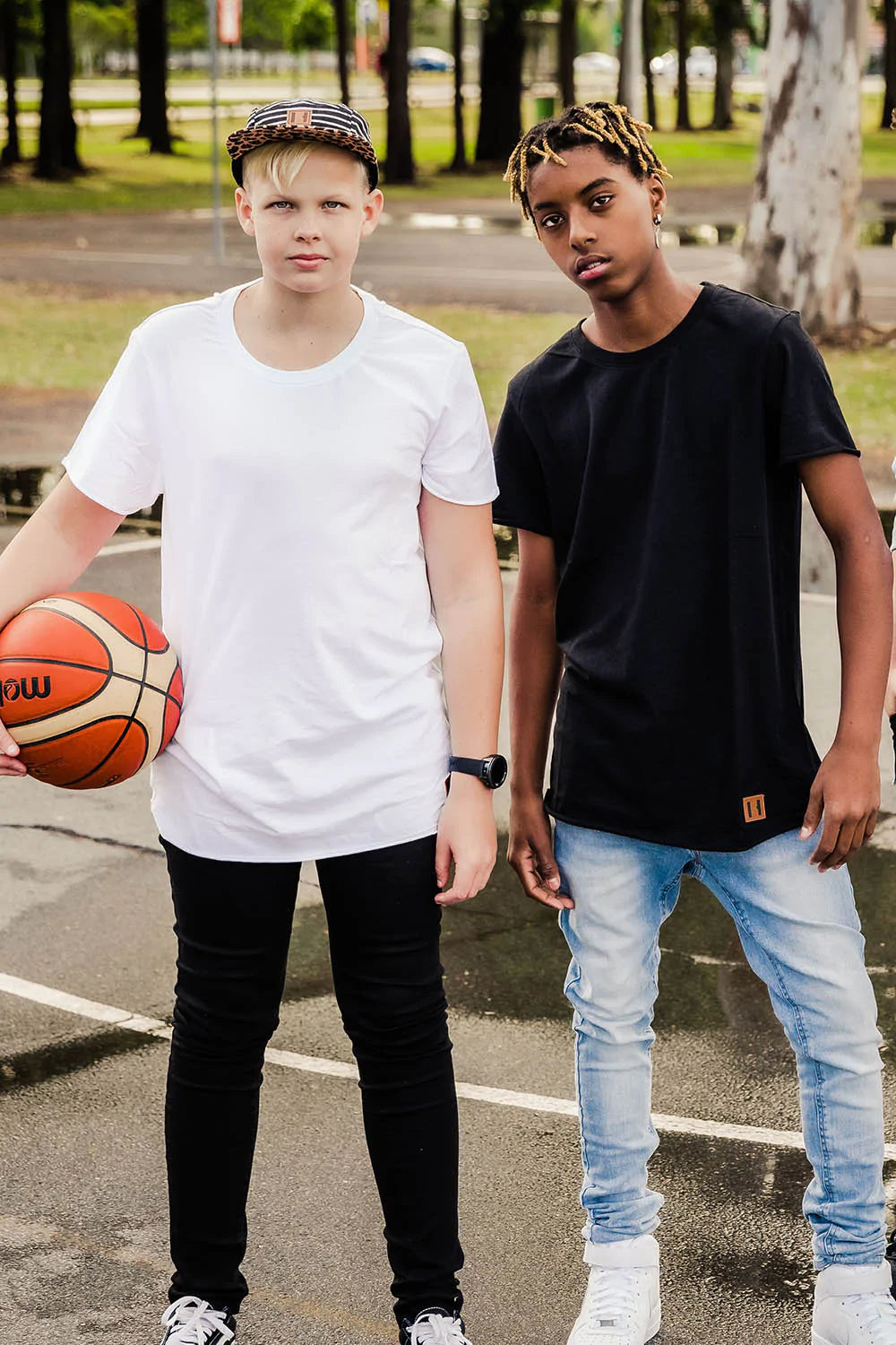 Beau Hudson Raw Edge Tee White - Mens