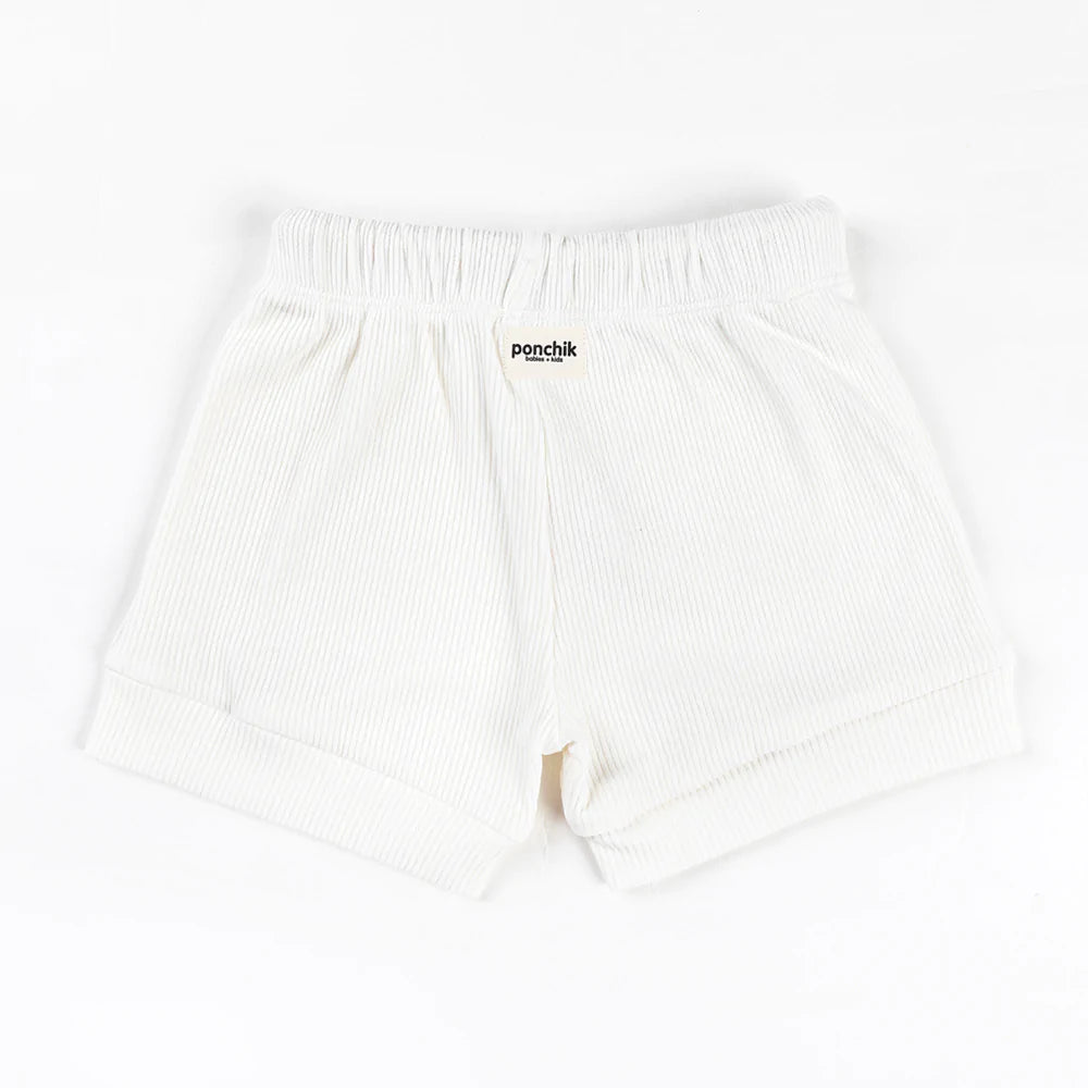 Ponchick Ribbed Cotton Shorts - Daisy