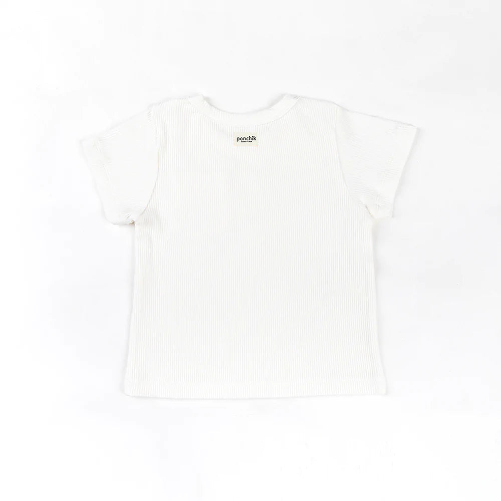 Ponchick Ribbed Cotton T Shirt - Daisy