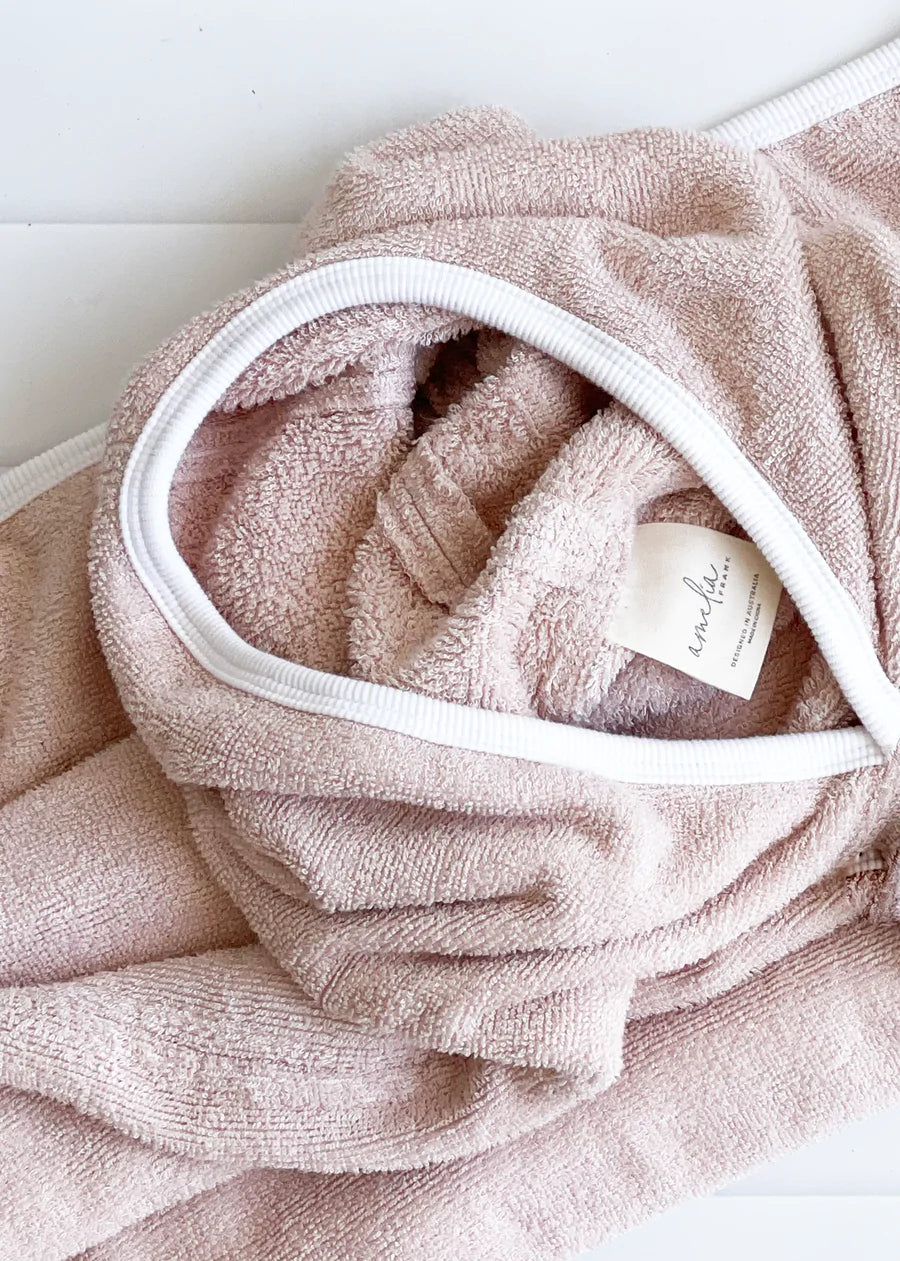 Amelia Frank Sand Bamboo Kids Hooded Poncho Towel