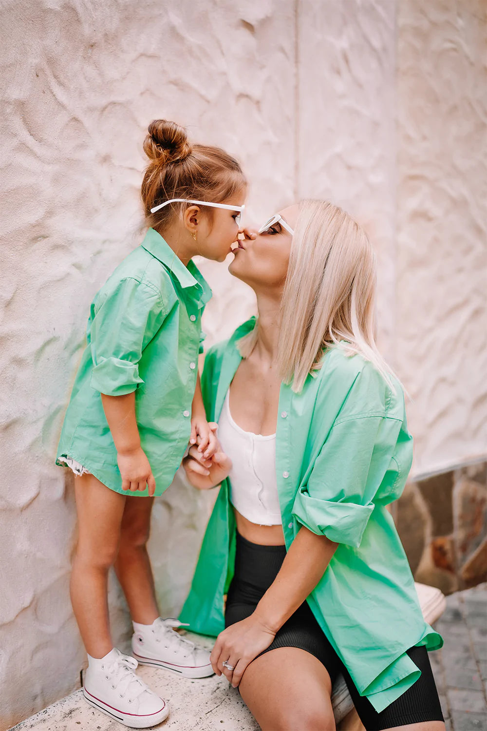Beau Hudson Oversized Shirt Spearmint - Girls