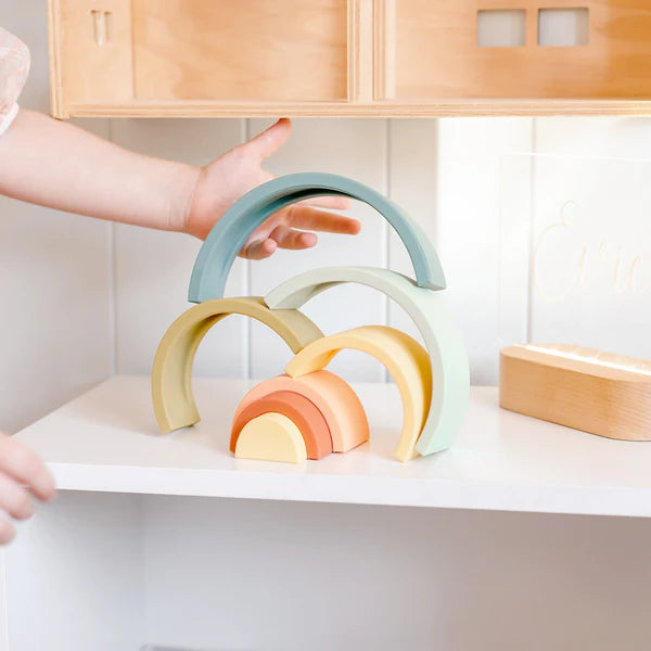 O.B Designs Blueberry Silicone Rainbow Stacker