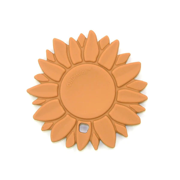 O.B Designs Ginger Silicone Sunflower Teether