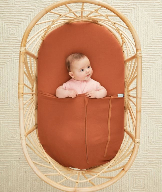 Ergo Pouch Rust Bassinet Tuck Sheet TOG 0.2-1.0